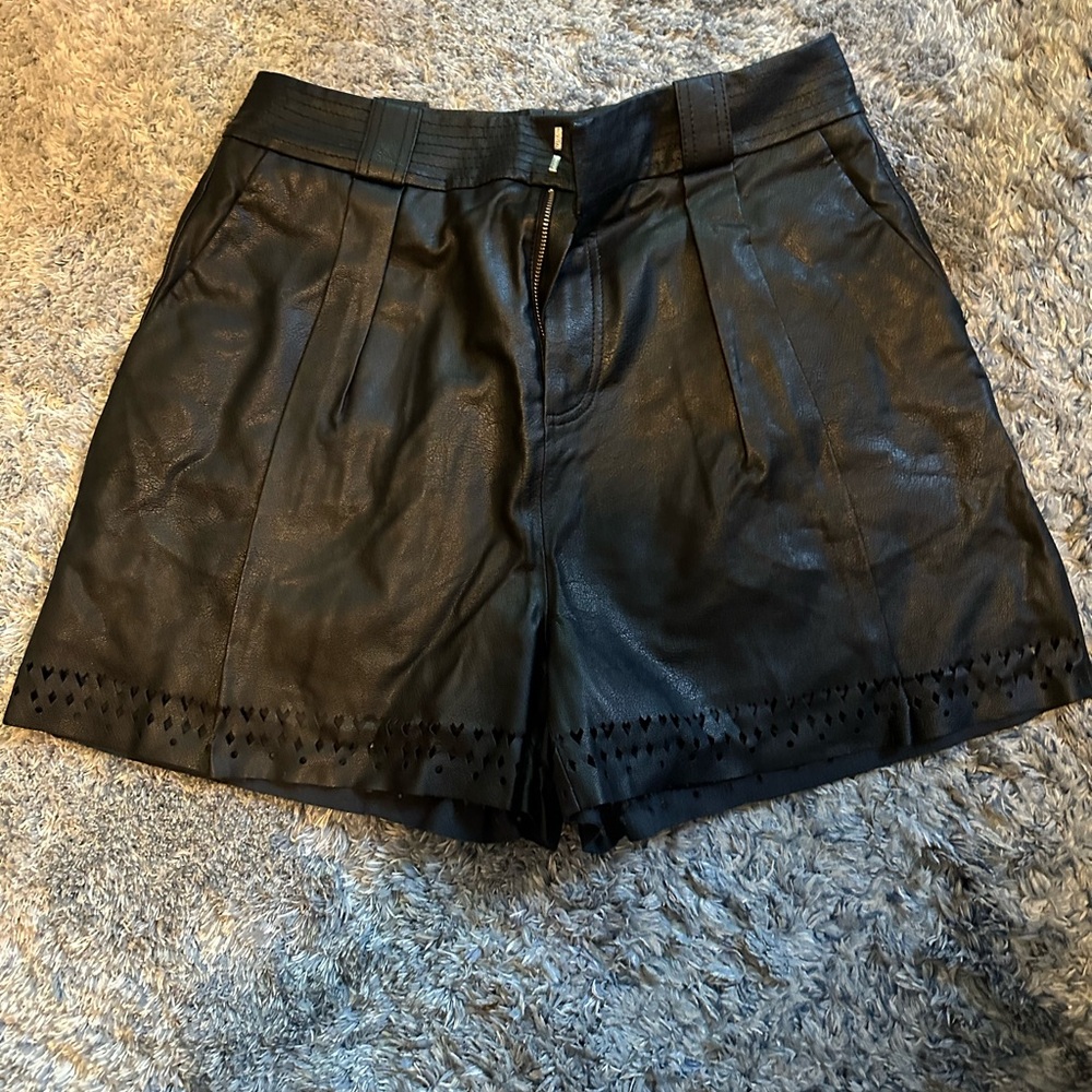 NWT Scotch and soda vegan leather shorts size small